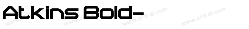 Atkins Bold字体转换